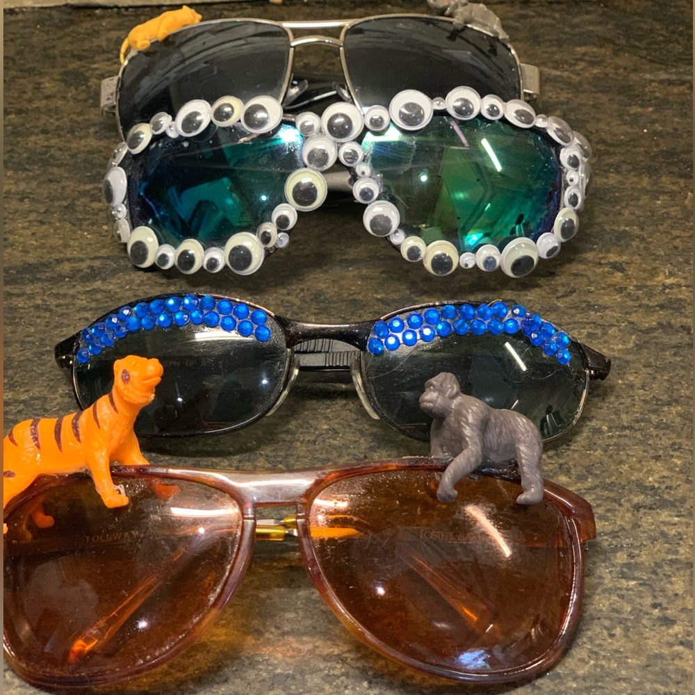 COPY - UPCYCLED SUNNIES | Set of 4 | 
Embellished Sunglasses